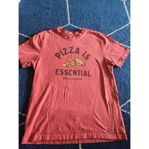 Life is Good Pizza is Essential Mens M